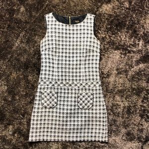 Black and White Houndstooth Dress